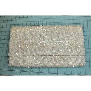 VTG Ganson Of‎ California Vintage Beaded Evening Purse Clutch Handbag Hong Kong